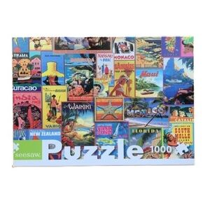 SEESAW Jigsaw Puzzle Exotic Destinations 1000 Pieces Age 12 And Up Like New